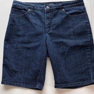 Jones New York Signature Dark Blue Denim Shorts